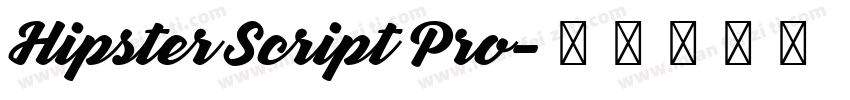 Hipster Script Pro字体转换
